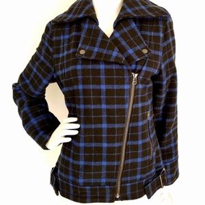 Ben Sherman Wool Blend Moto Jacket